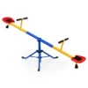 2 persoons wip tuinwip 360° draaibaar kinderwip belastbaar tot 60kg kinderwip metalen carrouselwip voor kinderen van 3 8 jaar 2