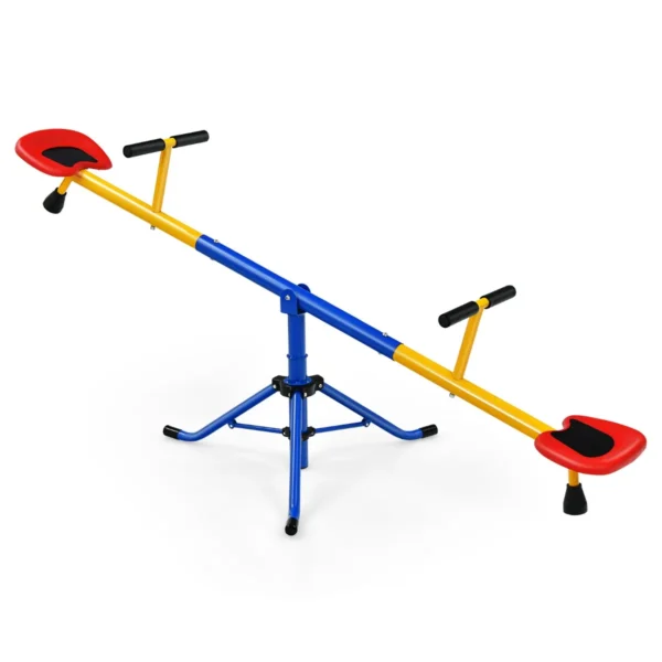 2 persoons wip tuinwip 360° draaibaar kinderwip belastbaar tot 60kg kinderwip metalen carrouselwip voor kinderen van 3 8 jaar 2