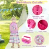 2 stuks handbagage op wielen set rollende hardkoffer en rugzak draagbare en lichtgewicht rollende kofferset kindertrolley kofferset 6