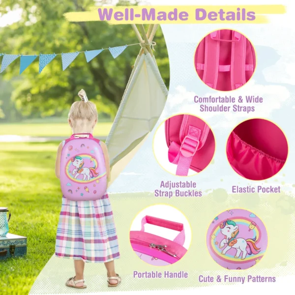 2 stuks handbagage op wielen set rollende hardkoffer en rugzak draagbare en lichtgewicht rollende kofferset kindertrolley kofferset 6