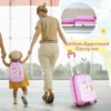2 stuks handbagage op wielen set rollende hardkoffer en rugzak draagbare en lichtgewicht rollende kofferset kindertrolley kofferset 7