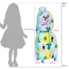 2 stuks kinderbagage handbagage set met rugzak en koffer rollende koffer schattige cartoonpatroon reiskoffers 30 x 22 x 44,5 74 cm 2