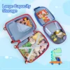 2 stuks kinderkoffer set koffer en rugzak set harde koffers met wielen en intrekbaar handvat blauw 5