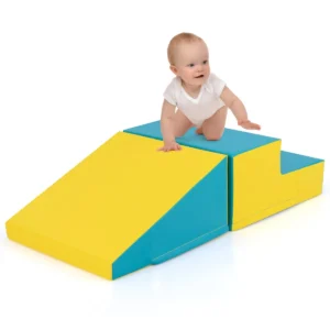 2 stuks trap en glijbaan voor baby's en peuters zachte speelset voor kinderen zachte schuimblokken voor actief binnenshuis spelen 1