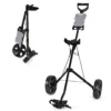 2 wiel golftrolley opvouwbare golftrolley met scorebord golf duwkar golfcaddy zwart 1