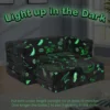 2 zits speelbank voor kinderen glow in the dark modulaire bank 3 in 1 opvouwbare bank machinewasbare molton hoes grijs 4