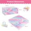 2 zits speelbank voor kinderen glow in the dark modulaire bank 3 in 1 opvouwbare bank machinewasbare molton hoes roze 3