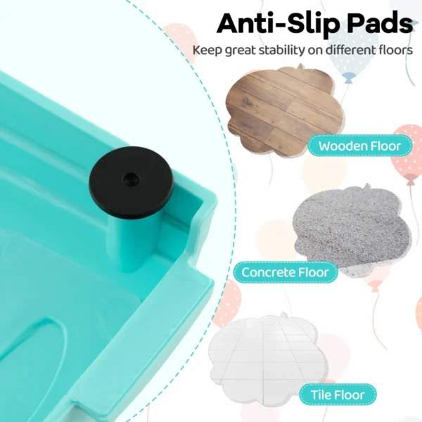 20 stuks stapelbare evenwichtsbalk voor kinderen met antislip glijders kinder balanceerblokken voor binnen buiten groen 6