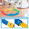 20 stuks stapelbare evenwichtsbalk voor kinderen met antislip glijders kinder balanceerblokken voor binnen en buiten 6