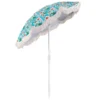 200 cm strandparaplu parasol met kwastjes en kantelknop zandanker 8 stevige stutten en draagtas robuuste vintage paraplu 2