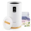 20l handdoekwarmer met led licht draagbare verwarmde handdoekemmer voor 2 extra grote handdoeken 0,5 24u timer wit 1