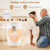 20l handdoekwarmer met led licht draagbare verwarmde handdoekemmer voor 2 extra grote handdoeken 0,5 24u timer wit 4