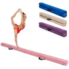 210 cm opvouwbare evenwichtsbalk draagbare vloer balans balk met handvatten extra stevig gymnastiek materiaal roze 1