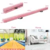 210 cm opvouwbare evenwichtsbalk draagbare vloer balans balk met handvatten extra stevig gymnastiek materiaal roze 2
