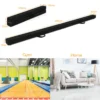 210 cm opvouwbare evenwichtsbalk draagbare vloer balans balk met handvatten extra stevig gymnastiek materiaal zwart 2
