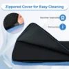 210 cm opvouwbare evenwichtsbalk schuimrubberen gymnastiekbalk met antislip basis voor kinderen draagbaar turntoestel blauw 4