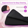 210 cm opvouwbare evenwichtsbalk schuimrubberen gymnastiekbalk met antislip basis voor kinderen draagbaar turntoestel paars 4