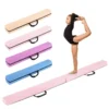 210 cm opvouwbare evenwichtsbalk schuimrubberen gymnastiekbalk met antislip basis voor kinderen draagbaar turntoestel roze 1