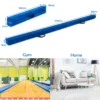 210 cm opvouwbare turnbalk evenwichtsbalk draagbare vloer balans balk met handvatten extra stevig gymnastiek materiaal blauw 2