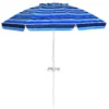 2,2m strandparaplu upf50 + zonbescherming draagbare parasol patioparaplu donkerblauw 1