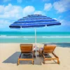 2,2m strandparaplu upf50 + zonbescherming draagbare parasol patioparaplu donkerblauw 4