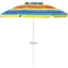 2,2m strandparaplu upf50+ zonbescherming draagbare parasol patioparaplu kleurrijk 1