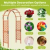235 cm houten tuinboog houten trellis voor klimplanten huwelijksboog voor ceremonies en feesten massief houten tuindecoratie voor terras 7
