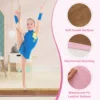 240 cm opvouwbare evenwichtsbalk draagbare turnbalk met zacht schuim & handgrepen voor kinderen thuis gymnastiek roze 7