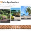 245 cm houten tuinpad recht weerbestendig buitenpad met staaldraad en antisliptextuur houten pad voor tuin binnenplaats aan zee 5