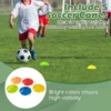 245 x 182 cm voetbaldoel weerbestendig voetbalnet & upvc frame met grondpennen en kegels voor training thuis en in de tuin 4