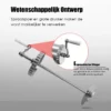 2,5kg worstvuller handbediend worstmachine van aluminiumlegering worstvulmachine zilver worstpers met tafelklem worstspuit 3