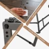 3 delige ronde tafel en krukset voor 2 personen bartafel met 2 inklapbare krukken moderne eetkamerset voor kleine kamers 7