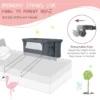 3 in 1 baby wiegje met 5 standen verstelbare hoogte 10° kanteling draagbaar wiegje voor baby & kind grijs 7