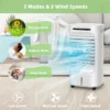 3 in 1 mobiele airconditioning verdampingsluchtkoeler met ventilator en luchtbevochtiger draagbare stille koeler wit 3