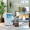 3 in 1 mobiele luchtkoeler met 2 koelaccu's airconditioning luchtreiniger airconditioner tank van 20 liter 7,5 uur timer 4 standen 3