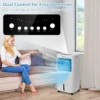 3 in 1 mobiele luchtkoeler met 2 koelaccu's airconditioning luchtreiniger airconditioner tank van 20 liter 7,5 uur timer 4 standen 7