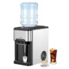 3 in 1 water koeler dispenser met ijs maker aanrecht water dispenser met warm/koud/ijs 3 temperatuur instellingen zilver + zwart 2