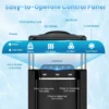 3 in 1 water koeler dispenser met ijs maker aanrecht water dispenser met warm/koud/ijs 3 temperatuur instellingen zilver + zwart 4
