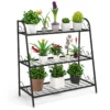 3 lagen metalen plantenstandaard binnen buiten plant plank multifunctionele bloem rek en display plank 2