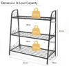3 lagen metalen plantenstandaard binnen buiten plant plank multifunctionele bloem rek en display plank 4