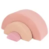 3 schuimblokken voor baby's klimspeelgoed voor peuters zacht indoor speeltoestel met elastische vulling boog en kruiptunnel roze 2