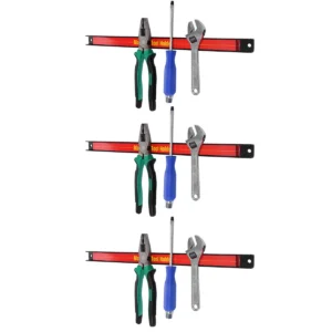 3 stuks 46cm magnetische gereedschapshouder organizer rekken set metaal opslag organizer bar voor garage/werkplaatsen 1