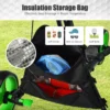 3 wielen golf duwkar snel vouwen golf lopend duwkar golftas houder golftrolley voor golfclubs zwart + groen 5