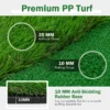300 x 100 cm golfslagmat golftrainingsmat met kunstgras 3 holes 3 cup vlaggen golf putting green voor binnen en buiten 4