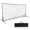 372,5 x 182,5 cm voetbalnet voetbaluitrusting met weerbestendig net draagtas en 6 grondspikes trainingsnet voor speeltuin zwart 2
