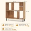 4 cube boekenkast 2 niveau plank met metalen poten opslag plank moderne display plank opslag organisator voor woonkamer kantoor 3