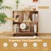 4 cube boekenkast 2 niveau plank met metalen poten opslag plank moderne display plank opslag organisator voor woonkamer kantoor 4