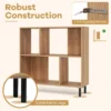 4 cube boekenkast 2 niveau plank met metalen poten opslag plank moderne display plank opslag organisator voor woonkamer kantoor 6