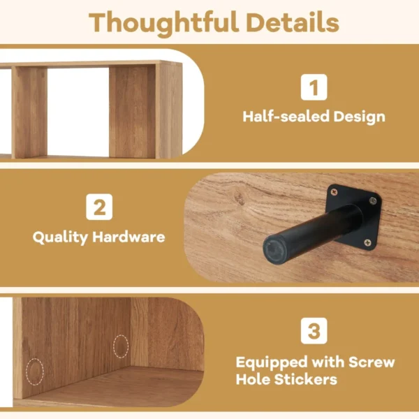 4 cube boekenkast 2 niveau plank met metalen poten opslag plank moderne display plank opslag organisator voor woonkamer kantoor 7