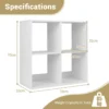 4 cubus plank 2 niveau boekenkast anti kantel kit vrijstaande boekenkast rustieke stijl open display plank voor kantoor woonkamer 3